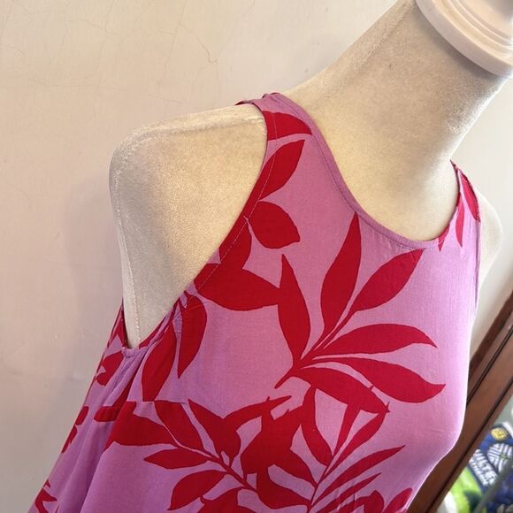 Old Navy pink fuschia floral sleeveless blouse Size S New - Picture 3 of 10